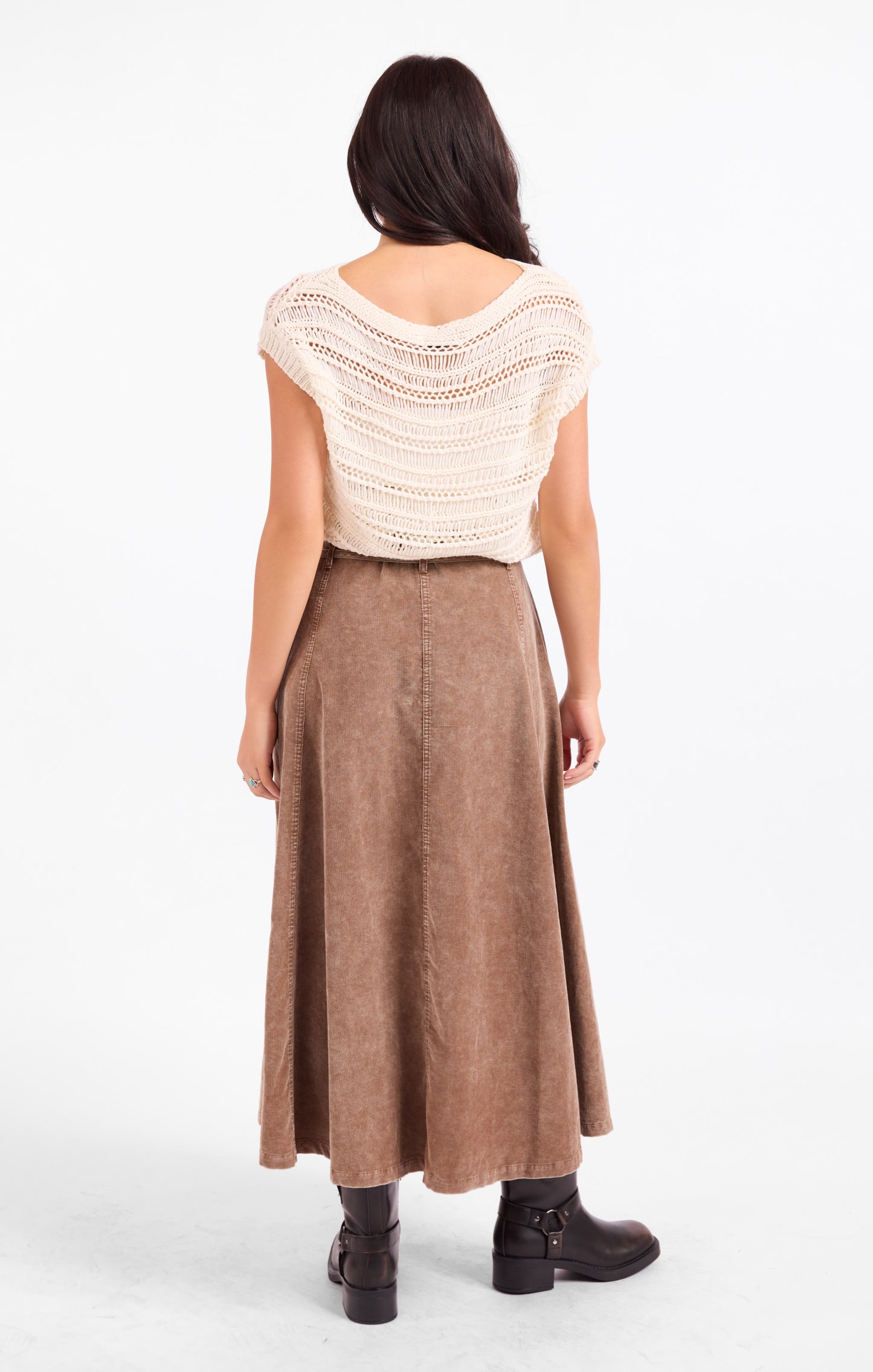 Get Like This Belted Midi Skirt