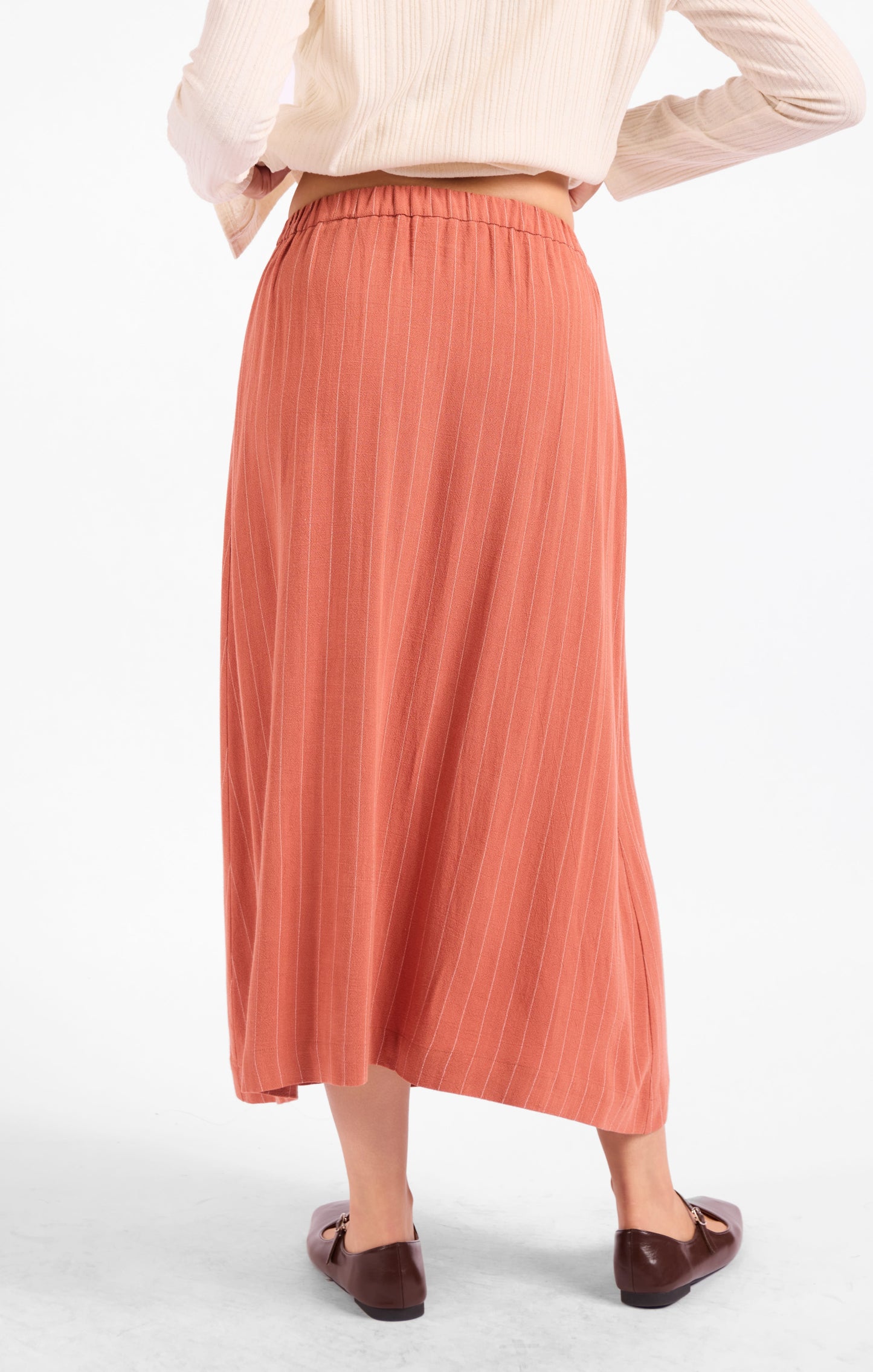 Sugarloaf Stripe Midi Skirt