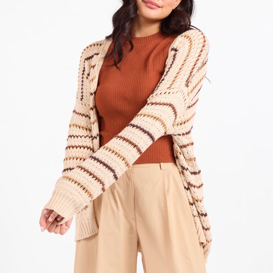Lost Range Stripe Cardigan