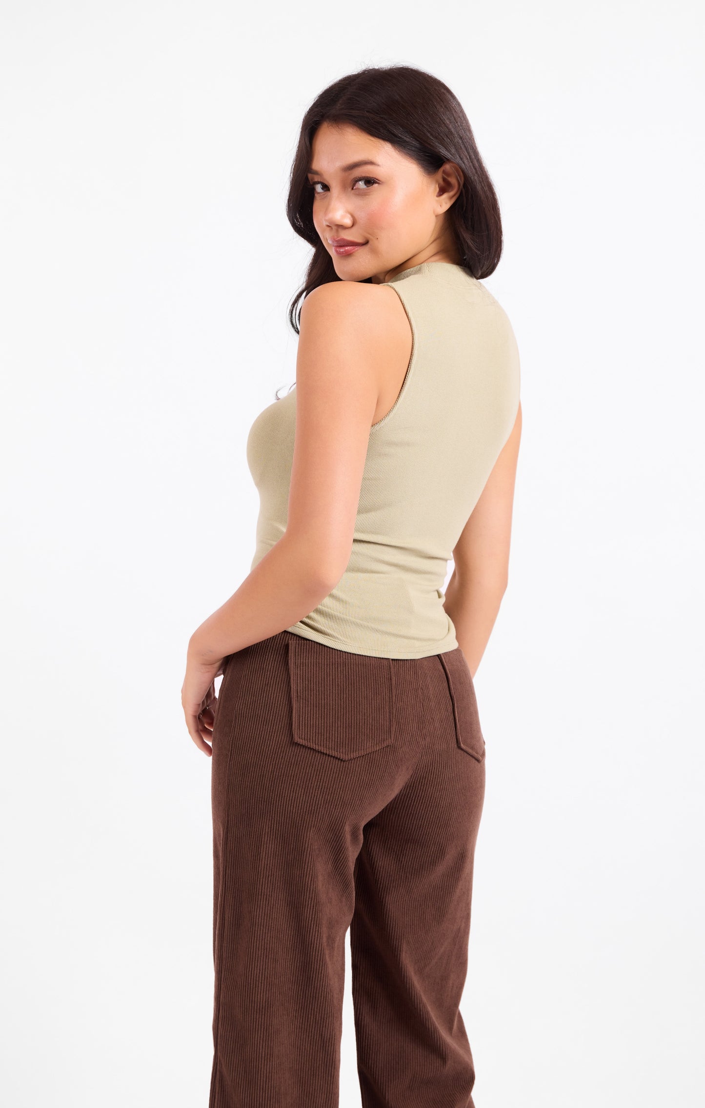 Ronan Mock Neck Knit Tank