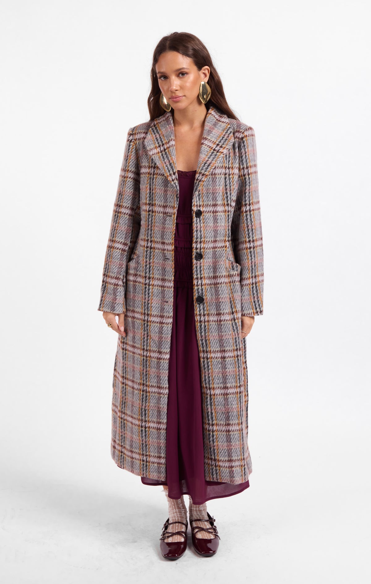 Flowerbed Plaid Jacket