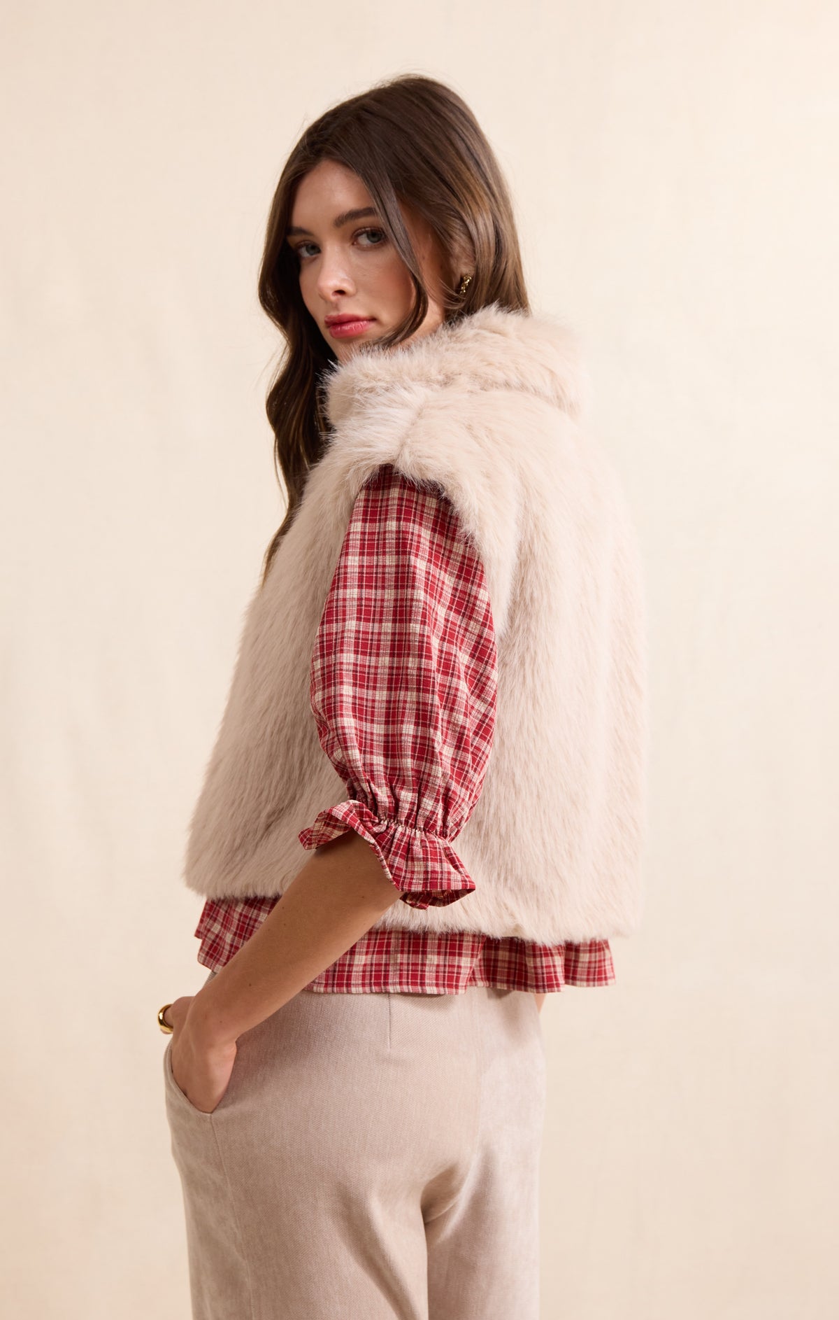 Georgetta Faux Fur Vest
