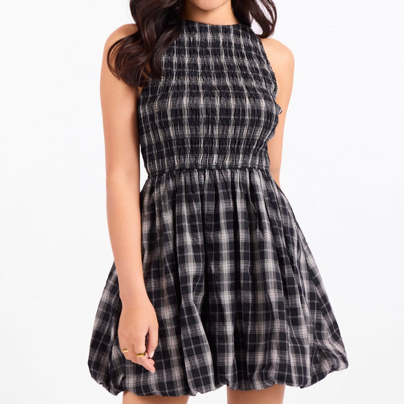 Petite Pause Smocked Bubble Dress