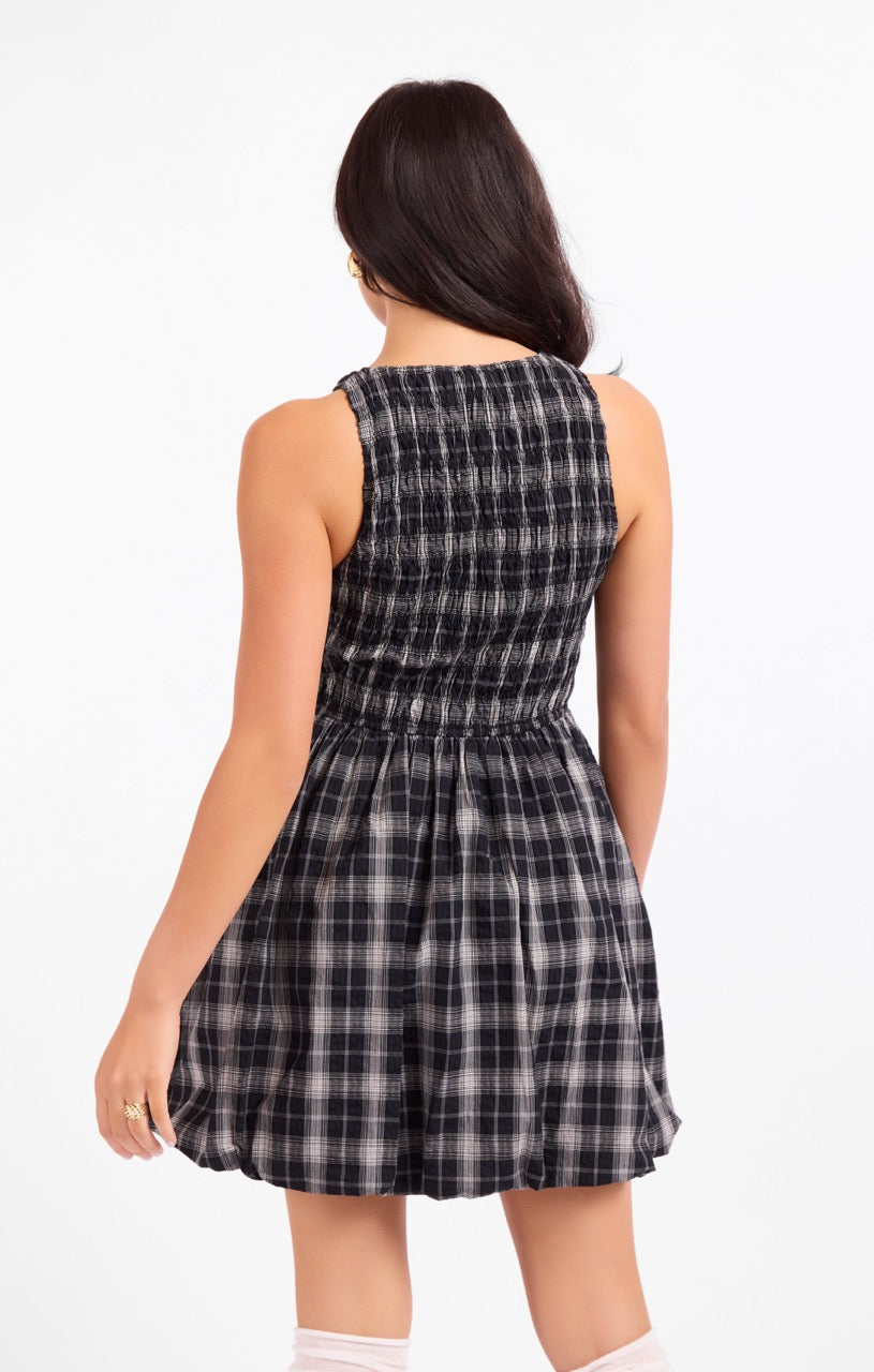 Petite Pause Smocked Bubble Dress