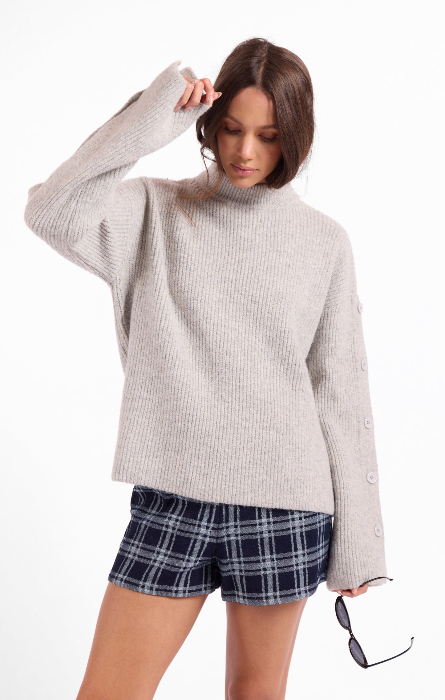Athena Button Detail Sweater
