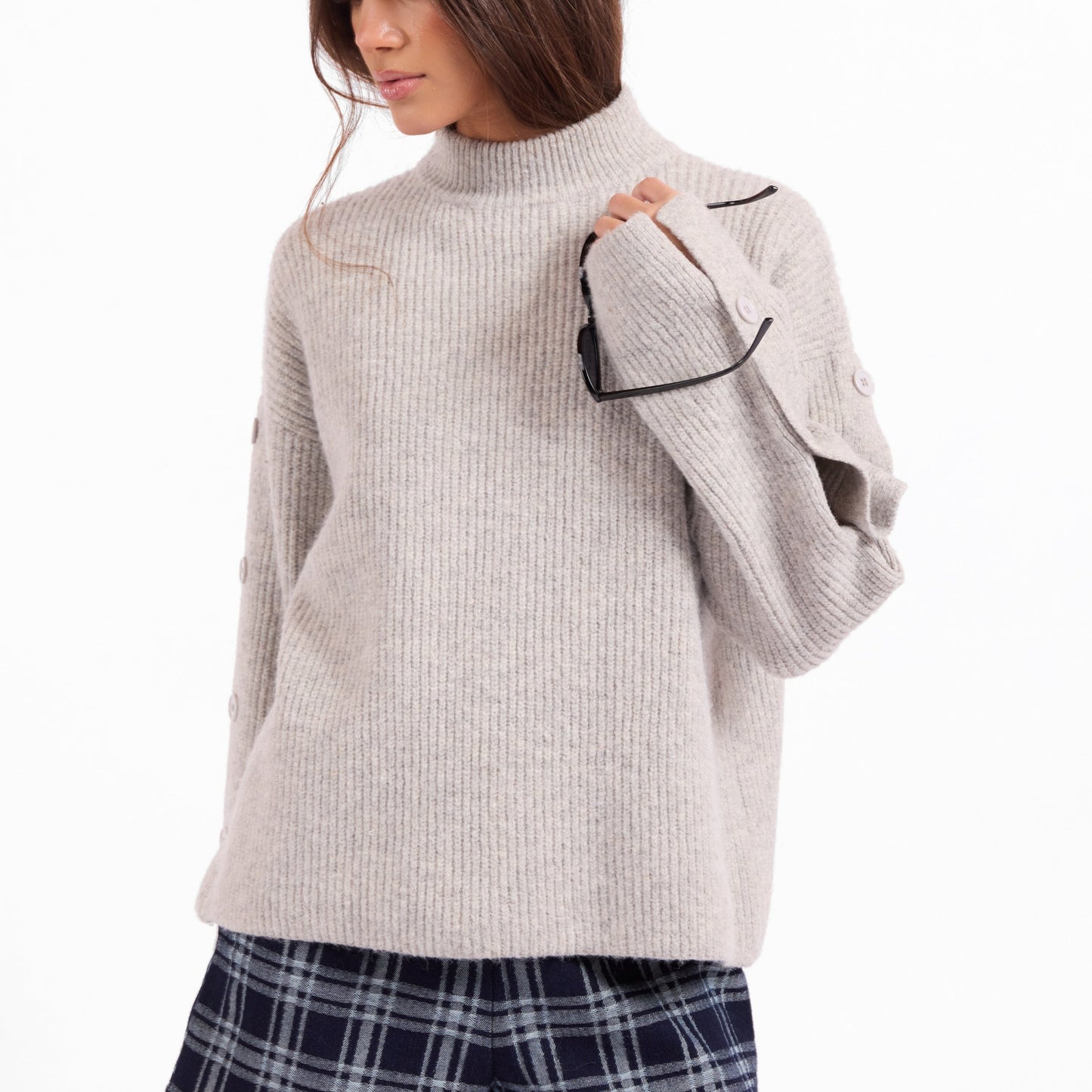 Athena Button Detail Sweater