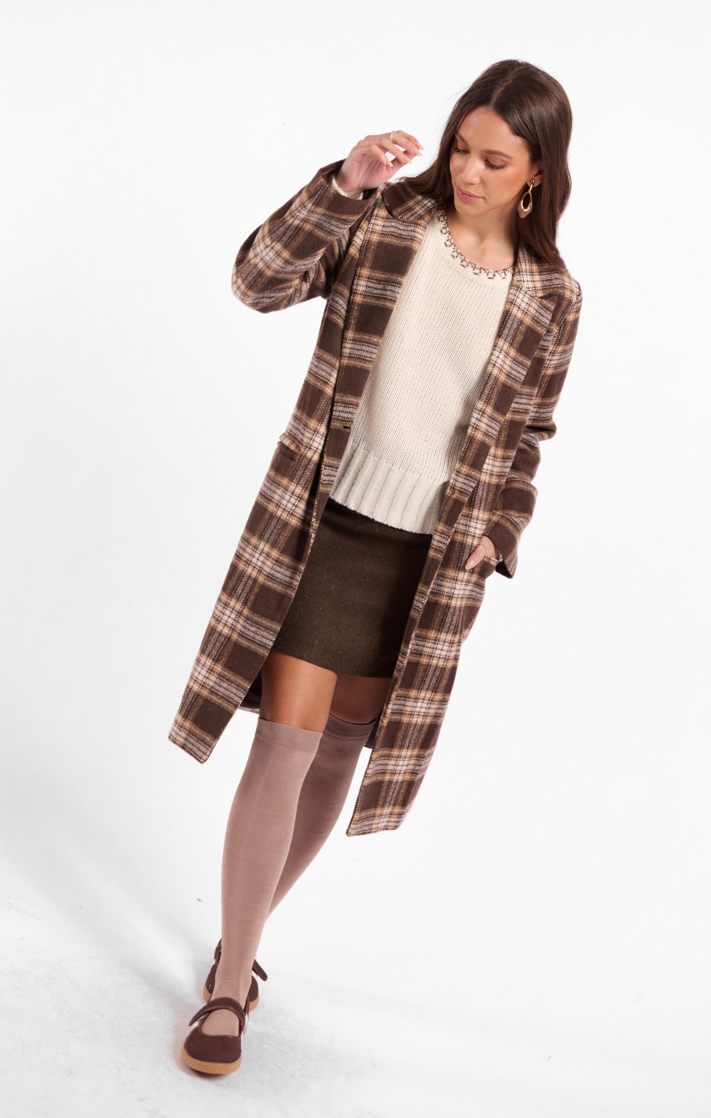Columbia Plaid Coat