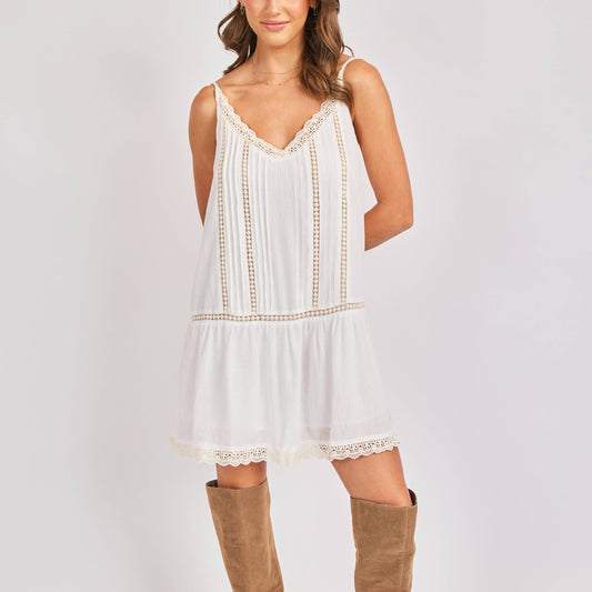 Rosabelle Pintuck Mini Dress