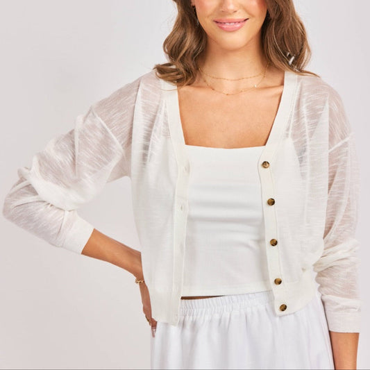 Evie Button Front Cardigan