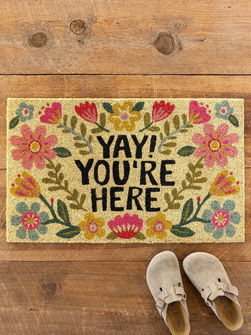 Bungalow Doormat | Cream Yay You're Here