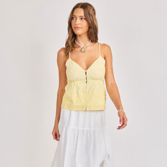 Beachglass Embroidered Tank